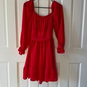 Lucy in the sky red dress